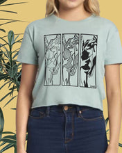 Load image into Gallery viewer, Crop-Top-Figure-Blue